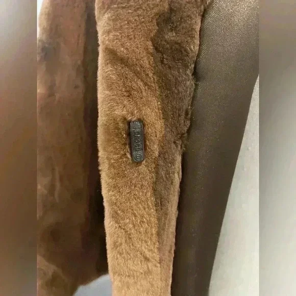 Real Mink Fur Sz S 3/4 sleeve Coat